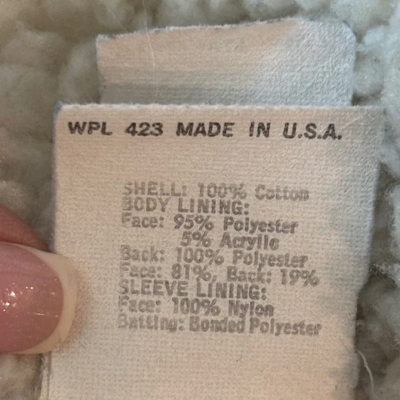 Vintage 80s Levi’s San Francisco Sherpa Lined Denim Trucker Jacket 40L - Picture 15 of 16